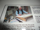 Canadian BC Artist Joe Smith Window & Lace Print w Template 8x10 inch