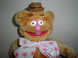 Jim Henson Muppets Fozzie Bear 1989 RARE Plush Doll