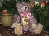 Hermann Germany Bear 1989 Ltd Ed. Lilly Lilac Tipped Long Mohair Growler 16 inch