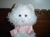 Russ FUFFI Cat 12 inch Soft White Furry Plush
