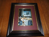 Canadian Artist Shirley Deaville Framed Print " Early Riser " Boy Teddy Dog