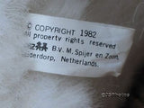 Vintage Poodle Dog White Plush Holland 1982