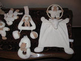 Set of 9 Dutch Tiamo Baby Safe Toys Dog Cat Elephant Blanket Duck Soft Rattle