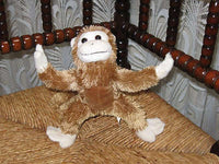 Semo Germany Fully Posable Monkey Plush Toy Rare