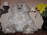 Vintage Germany OOAK Artist Bear Glass Eyes 16 inch Growler Long Plush RARE