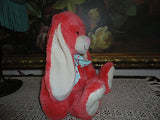Peach Plush Super Soft BUNNY RABBIT Stuffed Toy 17 inch