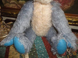 PANDA Effanbee Humpback Bear Essentials Blue Cream 100% Mohair 18in. Button/Tag