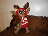 AGC Carlton Cards American Greetings Christmas Reindeer Plush Bendy 17 inch