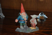 Rien Poortvliet Classic David the Gnome Statue 700111 Al with Mouse New in Box