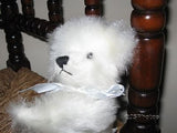 I.C.R.F. UK  White Long Plush Jointed Teddy Bear