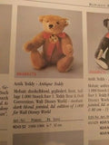 Steiff Antik Teddy Bear Antique Blond Mohair 0243/32 WDW Convention 1988 RARE