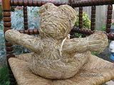 Vintage UK 1970's Handmade Straw Bear