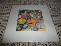 Famous Canadian Montreal Born Artist Julie Boulianne Print w Template 5x5 inch