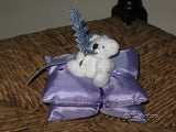 UK White Miniature Bear Lavender Scented Pillow