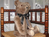 Antique 1930s German Brown Mohair Teddy Bear 20.5 inch 52 cm Stunning