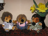 Hedgehog Lot of 3 Vintage Kempenaar Dutch Holland