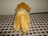 Cocker Spaniel Dog Stuffed Animal Gold Plush 12 Inch long Hard Plastic Nose