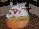 Valentines Day I love You Boy & Girl Mice on Cheese Plush