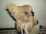 Vintage Real Fur Australian KOALA Rubber Claws & Nose