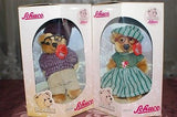 Schuco Bearli Grandpa Grandma Opa Oma Bears Collectible Mohair NIB Set of 2