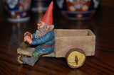 Rien Poortvliet Classic David the Gnome Statue Thomas on Bike