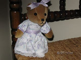 Velveteen Bear Co UK Girl Teddy Bear Unique & Rare