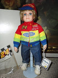 Hamilton JEFF GORDON NASCAR 24 Chris Bisque Porcelain Doll NEW w Tags 13" 1998