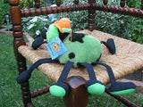 Tender Toys Holland Green Black SPIDER Plush