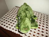 Alligator Crocodile Stuffed Animal Light Dark Green Plush Toy 16 Inch
