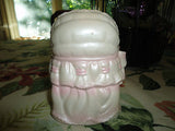 Vintage RUBENS Made Japan Baby Bassinet Cradle Porcelain Planter Ornament 603