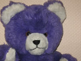 Vintage German Dralon Purple & White Teddy Bear