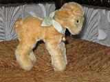 Antique Steiff Zicky Goat Mohair 6314,0 No ID 1950's Original Bell 5.5 Inch