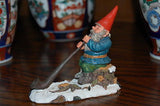 Rien Poortvliet Classic David the Gnome Kabouter Statue Louis Lovis with Horn 31