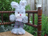 UK Bunny Rabbit Plaid Pants Stuffed Plush Toy