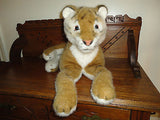 Vintage Merrythought UK TIGER 1970's Laying Large 28 inch Airbrushed Details