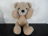 Anco Classic Jointed Teddy Bear Beige Plush With Smiling Face 15 Inch