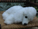 Vintage Poodle Dog White Plush Holland 1982
