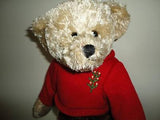 Galerie Au Chocolat CHRISTMAS TEDDY BEAR Fully Jointed Knitted Xmas Tree Sweater