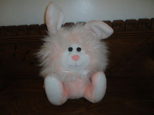 24K Mighty Star CHET Bunny Rabbit Peach Plush Toy 8 Inch 7464 Vintage 1991