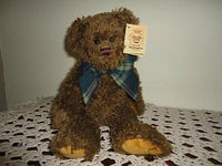 Bearington Raggles Brown Teddy Bear Jointed 1252 14 inch All Tags