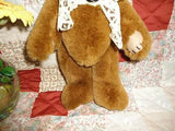 Ganz 1996 JOINTED BEAR CP2245 10 Inch Lace Ribbon & Tie