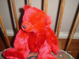 Giant Star 2000 Red Plush Teddy Bear Jointed Retired