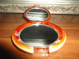 Vintage Compact Case with Two Mirrors