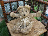 Vintage UK 1970's Handmade Straw Bear