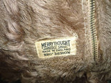 Antique 1950s Merrythought UK REGD Label Dog Pajama Case Mohair Glass Eyes 23 in