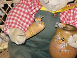 German Musical Bear with Honey Pot