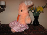 Old Vintage German Bunny Rabbit Plush 16 inch Carrot