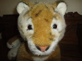 Vintage Merrythought UK TIGER 1970's Laying Large 28 inch Airbrushed Details