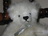 I.C.R.F. UK  White Long Plush Jointed Teddy Bear
