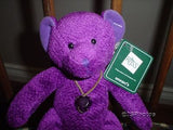 Russ Bears of the Month February Amethyst Pendant